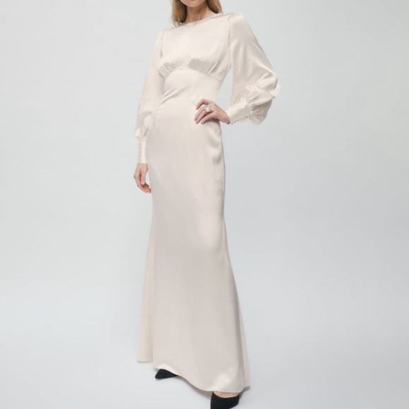 Reformation Dresses & Skirts - Reformation Briarwood Silk Dress Ivory Size 10